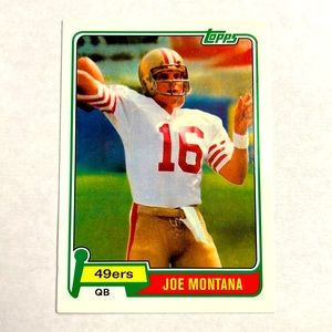 NFL- Topps Joe Montana QB Football Card